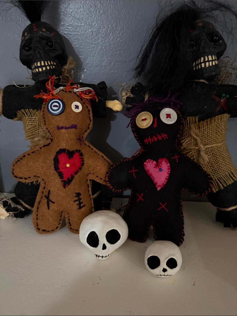 Homemade voodoo buddies set of 2 your getting the smaller ones ,not the parents